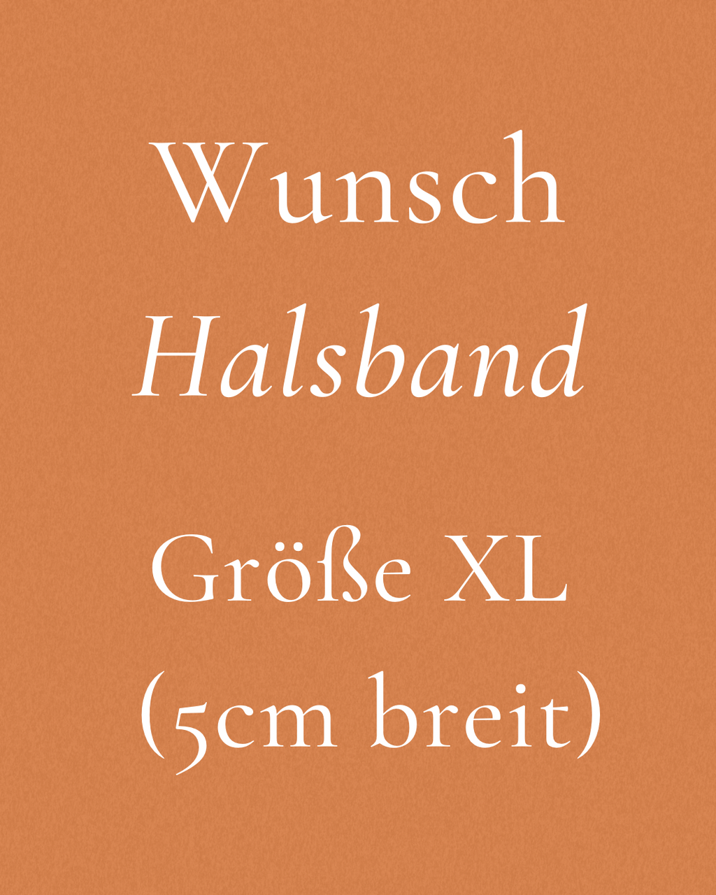 Wunsch-Halsband XL
